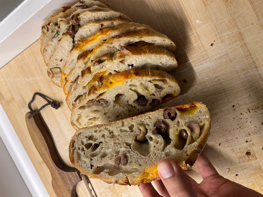 Cheese & Olives Sourdough - جبن و زيتون